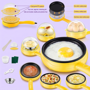 Electric Frying Pan & Egg Boiler Heater