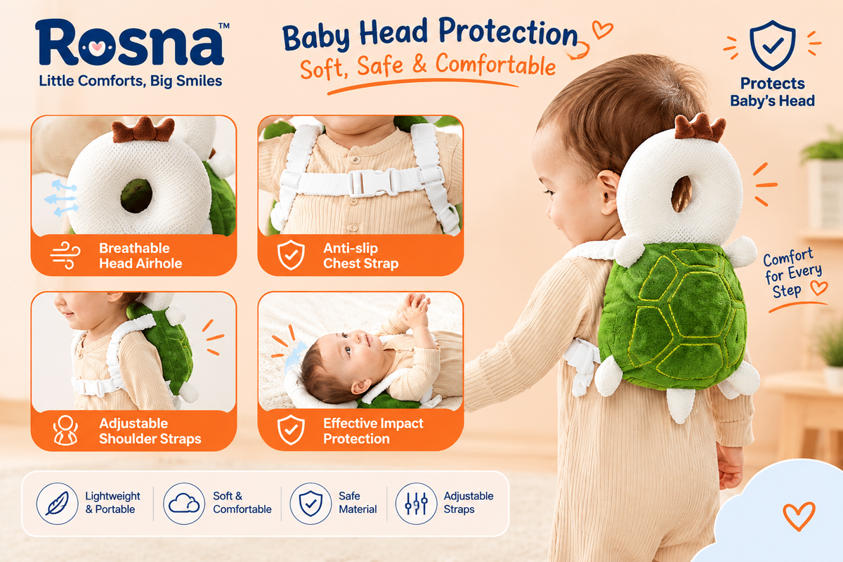 Baby Head & Back Protector Backpack for Toddlers