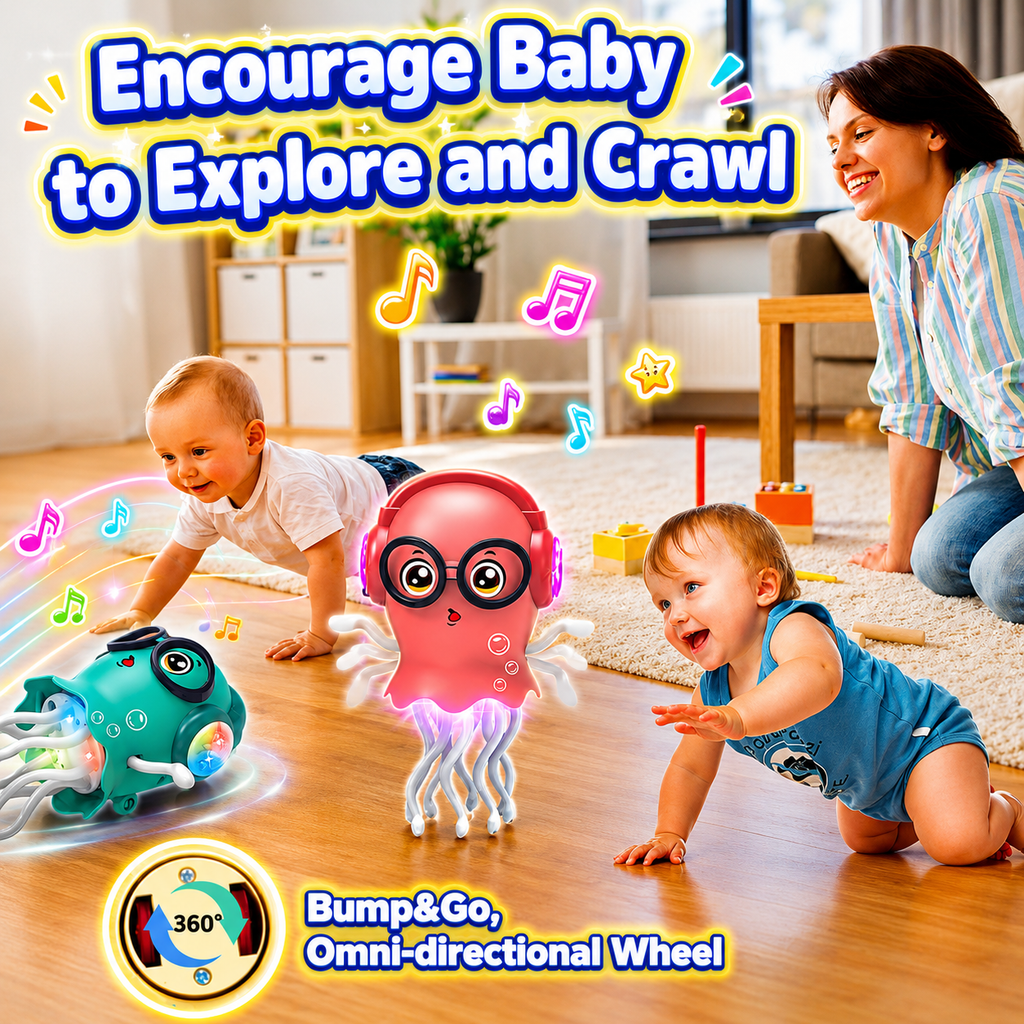 Twist - Jellyfish Musical Bump & Go Toy