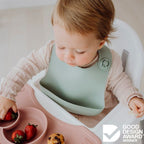 Set of 3 Cute Silicone Baby Bibs for Babies & Toddlers (10-72 Months) Waterproof, Soft, Unisex, Non Messy