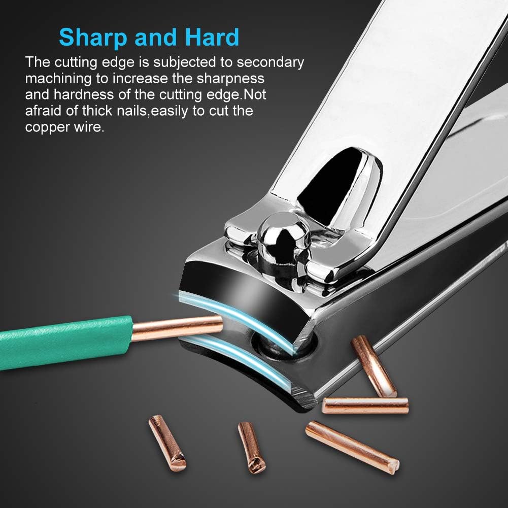 Nail Clippers Set Fingernail and Toenail Clipper Cutters, Manicure Pedicure Kit 18 Pieces Stainless Steel Professional Grooming Kits, Nail Care Tools with Luxurious Travel Case