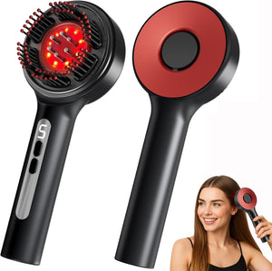 Electric Scalp Massager Brush with Oil Applicator – Waterproof Hair Growth Comb