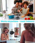 Magnetic Suction Cup Phone Mount for MagSafe – 360° Foldable Car Phone Holder for iPhone 17/16/15/14/13/12 Series