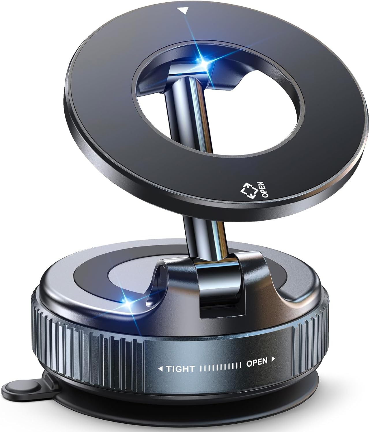 Magnetic Suction Cup Phone Mount for MagSafe – 360° Foldable Car Phone Holder for iPhone 17/16/15/14/13/12 Series
