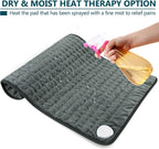 Prosight Heating Pad, Electric Heat Pad For Back Pain And Cramps Relief Fast With 10 Settings Auto Shut Off Machine Washable 12" X 24"