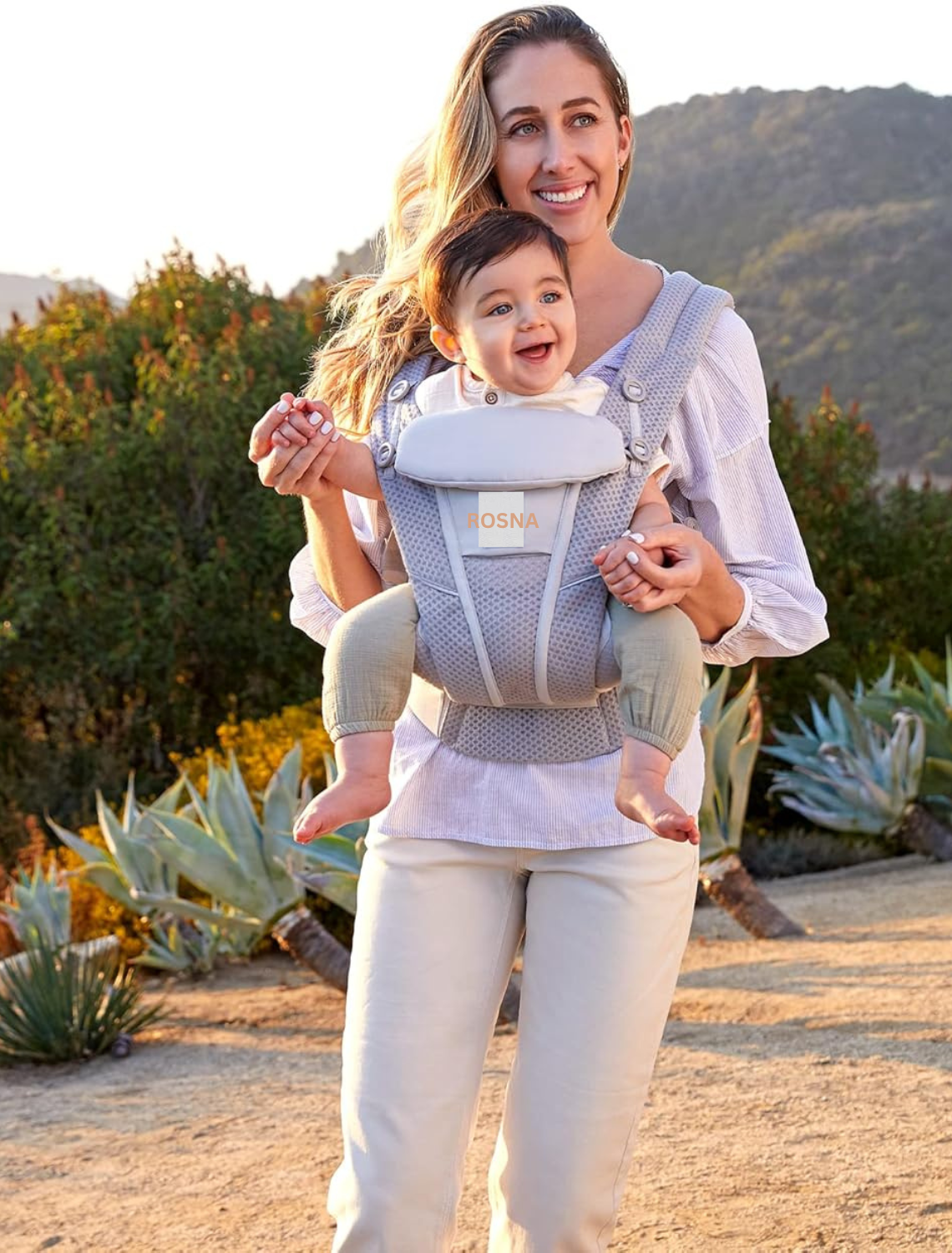 Ergobaby Baby Carrier – SoftFlex Mesh Comfort Carrier (Pearl Grey)