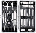 Nail Clippers Set Fingernail and Toenail Clipper Cutters, Manicure Pedicure Kit 18 Pieces Stainless Steel Professional Grooming Kits, Nail Care Tools with Luxurious Travel Case