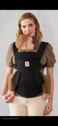 Ergobaby Omni 360 Baby Carrier – All Position Carrier with Lumbar Support (Pure Black)