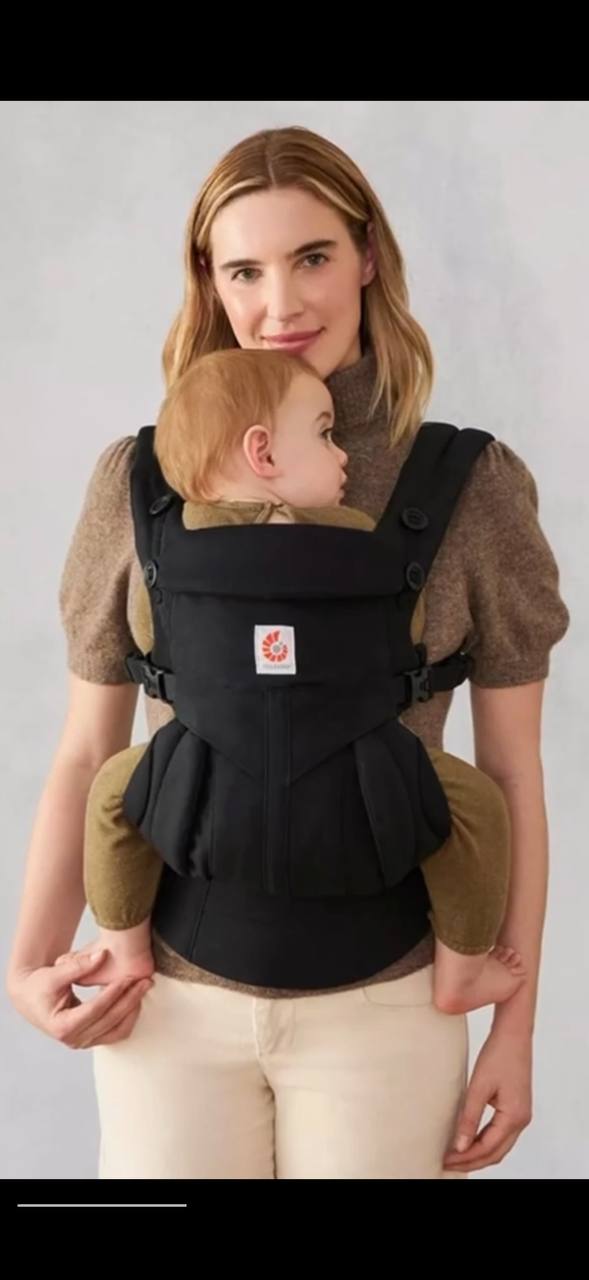 Ergobaby Omni 360 Baby Carrier – All Position Carrier with Lumbar Support (Pure Black)